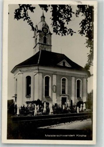 5616 Meisterschwanden 1925 Foto AK Kirche