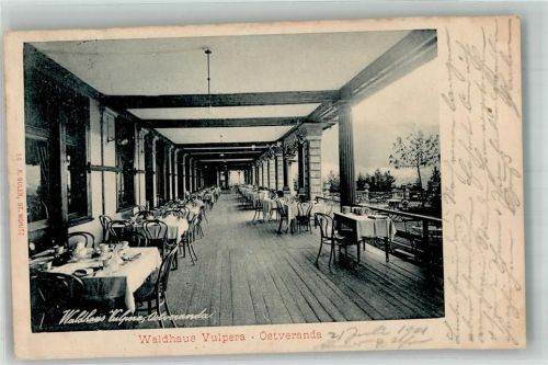 7552 Vulpera 1901 Foto AK Gasthaus Waldhaus