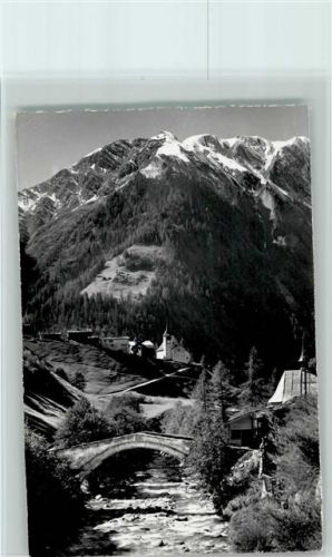 3996 Binn - Breithorn Kirche Brücke über Binna