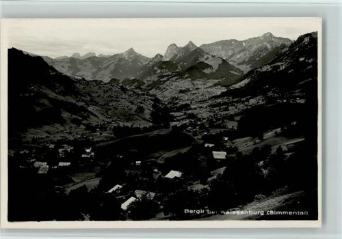 3764 Weissenburg 1928 Foto AK Teilansicht, Verlag A.-G. Nr. 14415, gute Erhaltung AK.