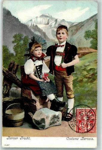 3000 Bern Berne 1906 - Kinder Trachtenpaar