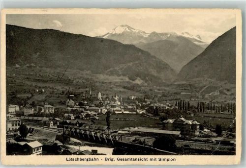 3900 Brig Gebrauchsspuren Lötschbergbahn Simplon
