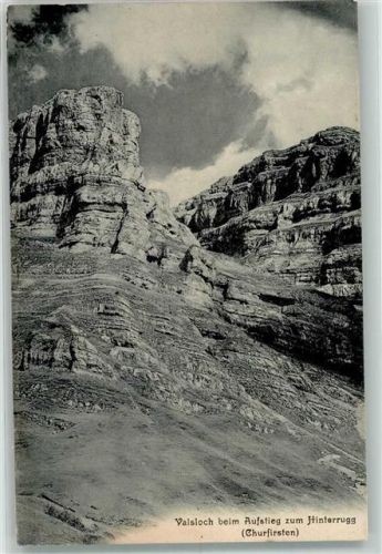 Churfirsten 1907 Foto AK Bahnpost Zug 2309 Valsloch Hinterrugg Foto Heim