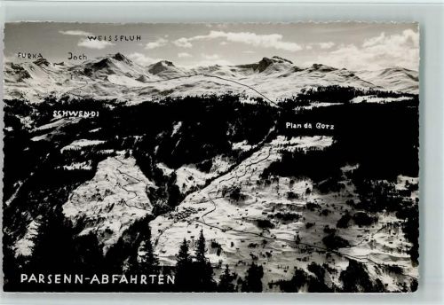 Parsenn - Parsenn-Abfahrten ins Prätigau Winteraufnahme