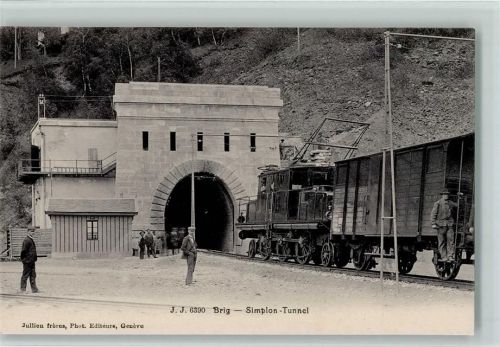 3900 Brig 1913 - Verlag J.J. 6390 - Simplon Tunnel, Esienbahn