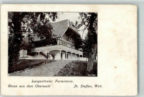 4900 Langenthal 1913 Gebrauchsspuren Ferienheim