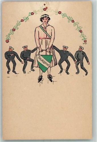 8500 Frauenfeld Gebrauchsspuren Thurgovia AK