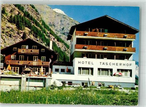 3929 Täsch Foto AK Hotel Täscherhof