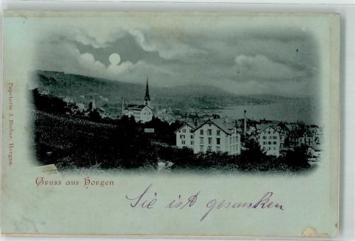 8810 Horgen 1899 Gebrauchsspuren Mondschein Leim löst sich