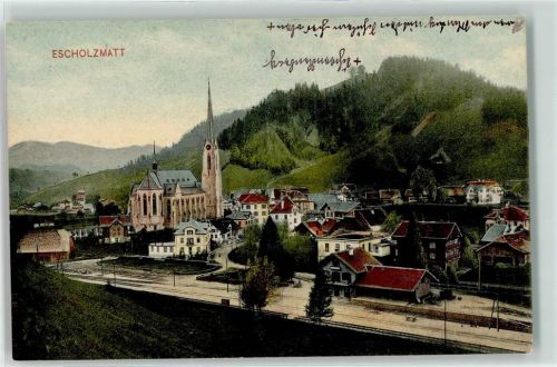 6182 Escholzmatt 1910 - Bahnhof Bahnlinie