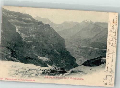 3823 Eigergletscher 1902 Foto AK Eigergletscher Schilthorn