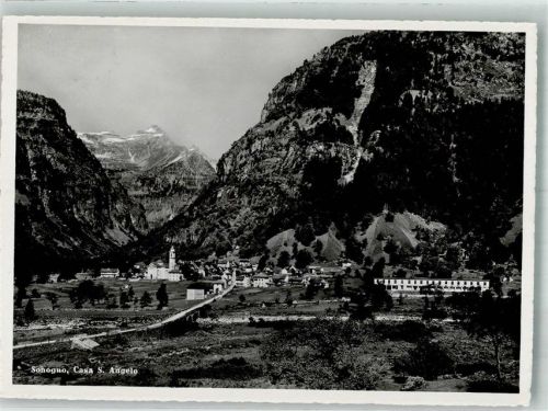 6637 Sonogno 1952 Foto AK Penison Casa S. Angelo