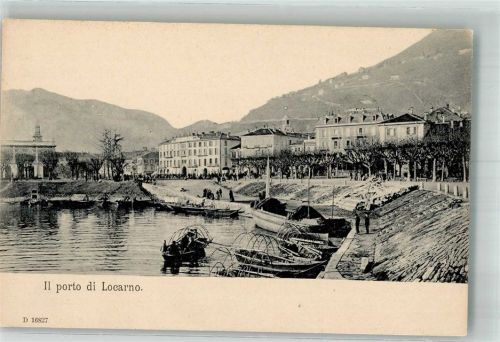 6600 Locarno Foto AK Hafen