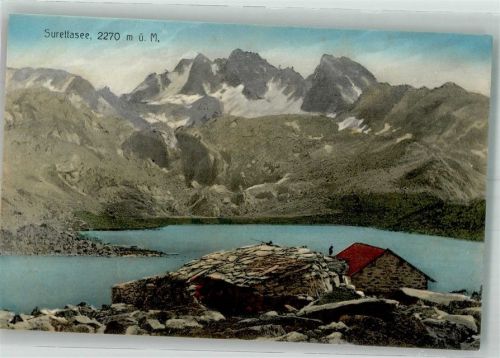 7435 Splügen Foto AK Suretta-See