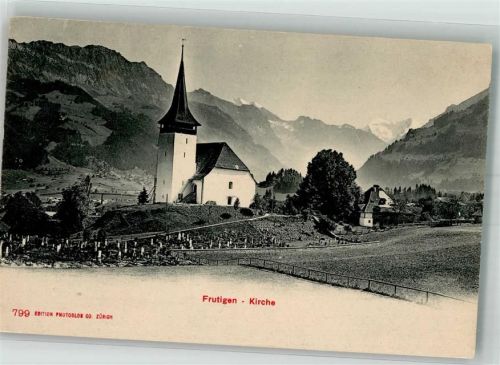 3714 Frutigen Foto AK Kirche