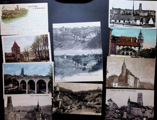 1700 Fribourg Freiburg Lot mit 21 AK