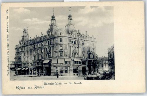 8000 Zürich - Bahnhofplatz, Grand Café, Restaurant Du Nord