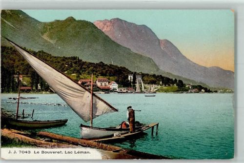 1897 Bouveret - Lac Leman Segelboot