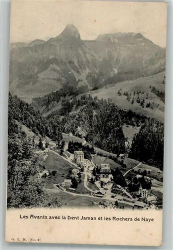 1844 Rochers-de-Naye Montreux Foto AK