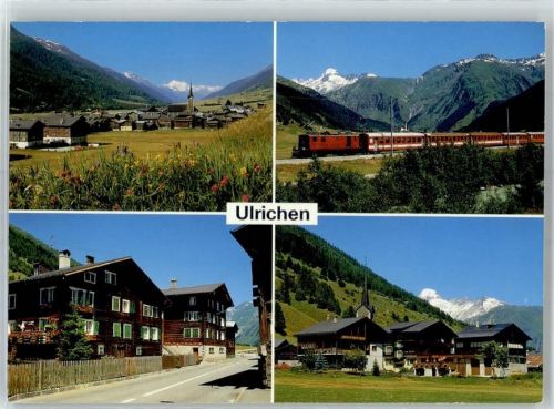 3988 Ulrichen - Eisenbahn Dorfpartie Dorfstrasse