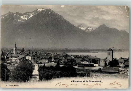 1844 Villeneuve VD 1906 Gebrauchsspuren et le Grammont