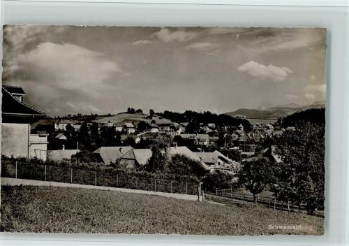 3150 Schwarzenburg Foto AK Teilansicht, 1939 gute Erhaltung AK