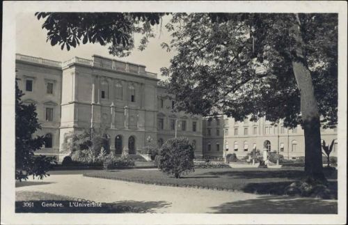 um 1930/40 - Schweiz, Kanton Genf, Genf, -Gen&egrave,ve, L Universit&eacute,-, Universität,Georges Jäger AKU1