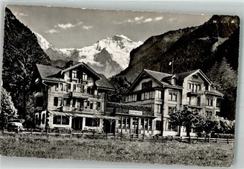 3812 Wilderswil 1953 Foto AK Hotel Alpenrose