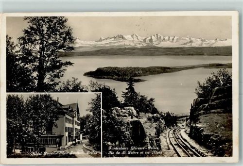 2515 Prêles - Hotel Pension Mon Souhait Funiculaire Ile de St. Pierre et les Alpes