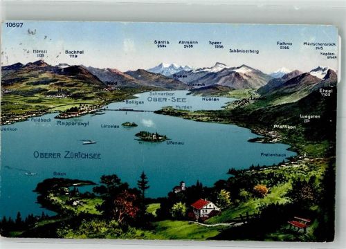Ufenau Insel 1931 Foto AK Oberer Zürichsee