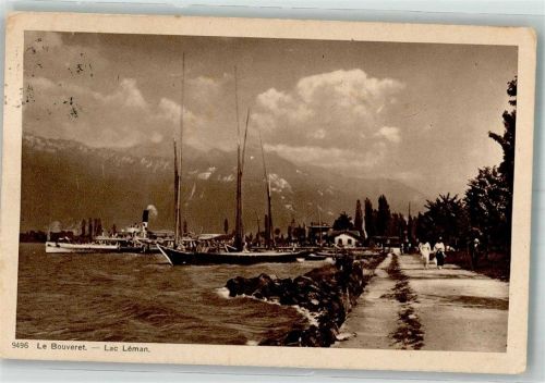 1897 Bouveret 1920 Foto AK Hafen Lac Léman