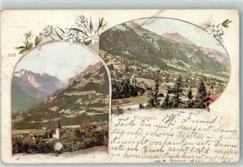 3714 Frutigen 1901 - Bahnpost Ambulant No 15