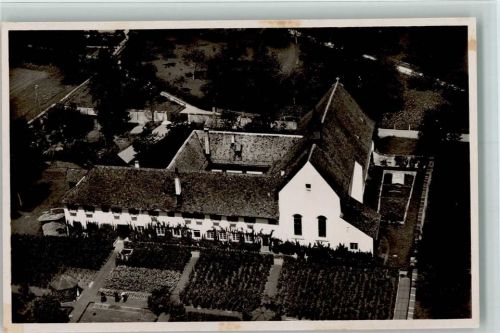 8887 Mels 1918 - Fliegeraufnahme Mels mit Pfarrkirche und Kapuzinerkloster