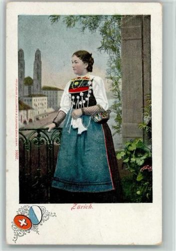8000 Zürich 1901 - Trachtenfrau
