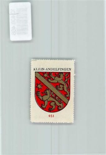8451 Kleinandelfingen - Vignette Wappen Kaffee Hag ca 1920-1940 Löwen