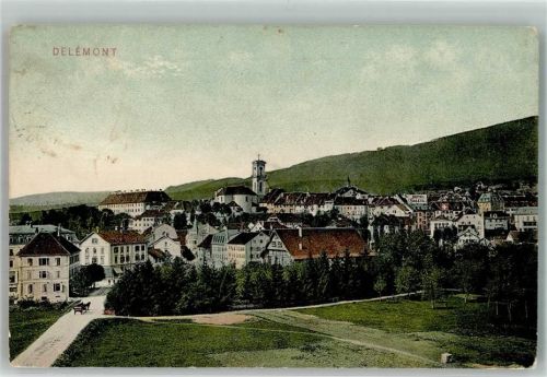 2800 Delémont Delsberg 1910 Gebrauchsspuren Feldpost II. Armeekorps