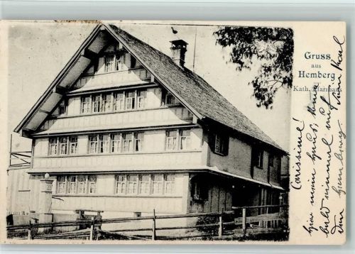 9633 Hemberg 1905 - Kath. Pfarrhaus