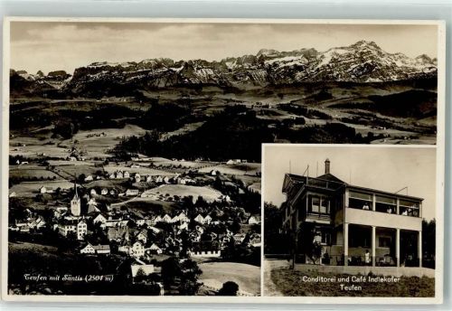 9053 Teufen AR - Gasthaus Konditorei und Cafe Indlekofer