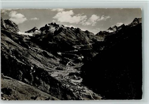 3863 Gadmen - Gadmen mit Wendengletscher und Sustenstrasse Titlis Grassen Fünffingerstöcke Hinter Sustenhorn