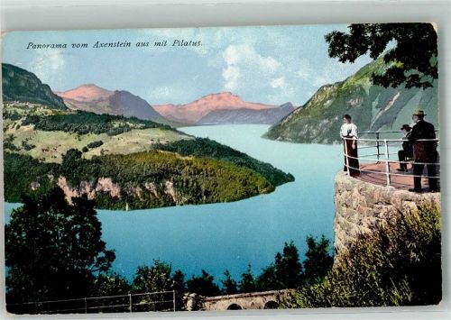 6443 Morschach 1912 Foto AK Panorama vom Axenstein