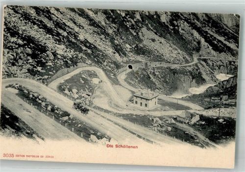 Schöllenen Postkutsche Postkutsche Schweiz Foto AK