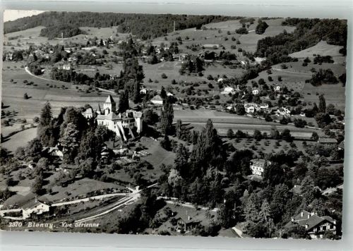 1807 Blonay 1950 Foto AK Fliegeraufnahme