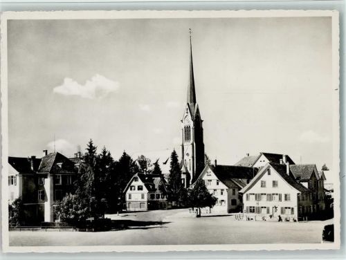 8580 Amriswil 1957 Foto AK Foto Gross 23515 , Marktplatz AK