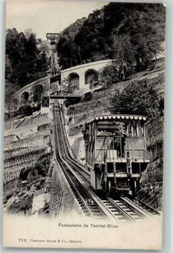 1823 Glion - Funiculaire Standseilbahn Territet - Glion