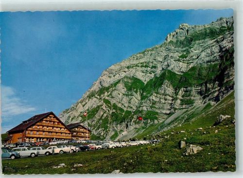 Schwägalp - Säntis Seilbahn Fahne Oldtimer