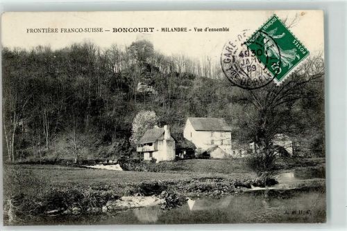 2926 Boncourt 1909 - Frontiere Franco Suisse Milandre