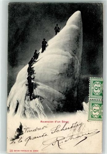 3823 Kleine Scheidegg 1906 - Ascension d un Serac Ort lt. Stempel