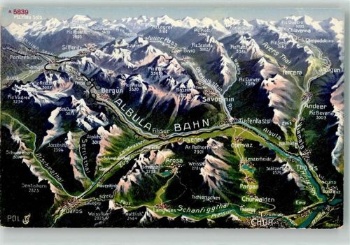 7477 Filisur - Albulabahn Vogelschau