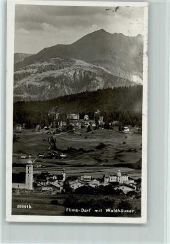 7017 Flims Dorf 1920 - mit Waldhäuser