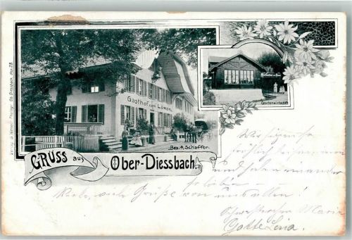 3672 Oberdiessbach 1905 - Gasthaus Zum Löwen A, Schaffer